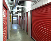 Interior of storage units